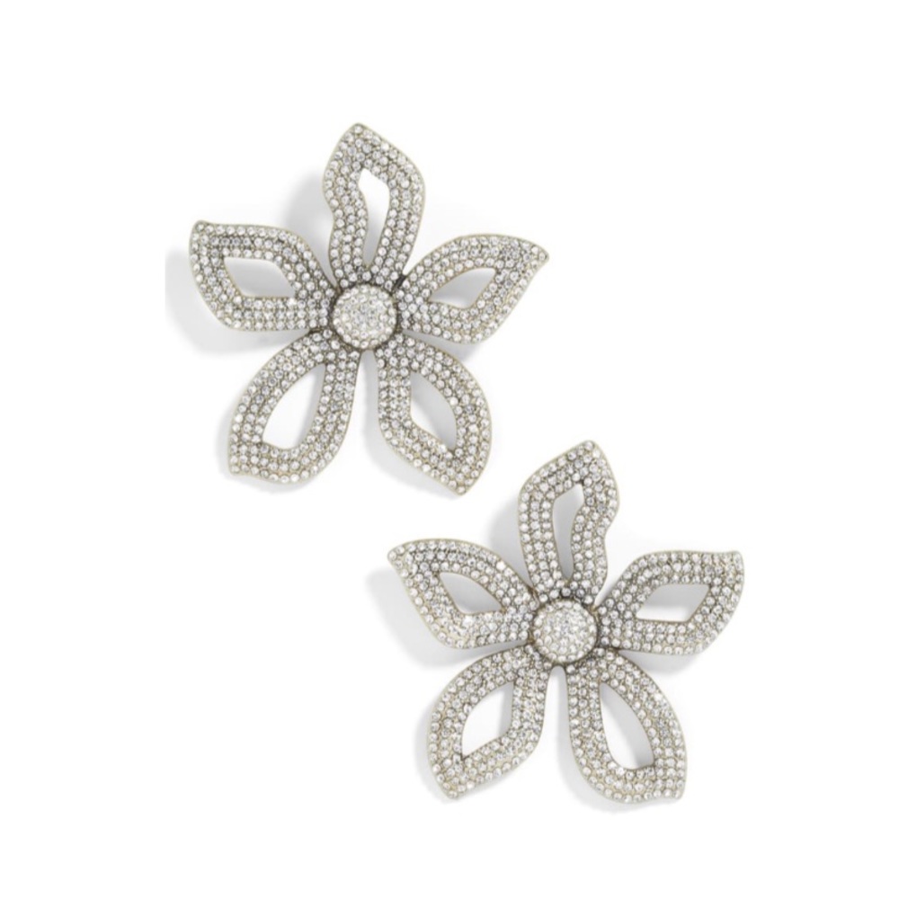 BaubleBar Priminina flower earrings (worn once)